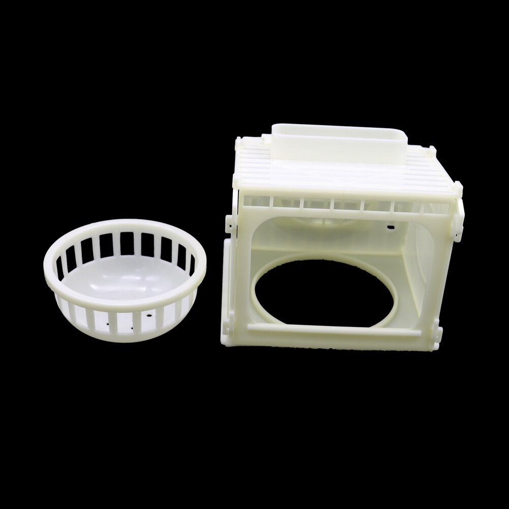 Bird Cage Bird House Parrot Cage White Plastic Pet Bird's Nest Removable 1 Pc