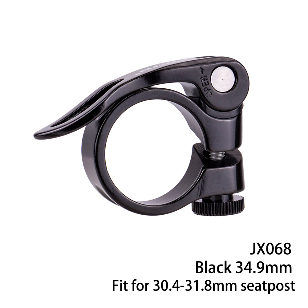 ZTTO-abrazadera para tija de sillín de bicicleta, 28,6/31,8/34,9mm, Clip para tubo de sillín de bicicleta de montaña y carretera, abrazadera para tubo de asiento de liberación rápida: Blanco