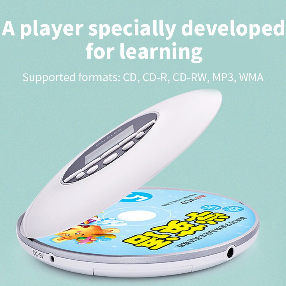 Mini lecteur CD Mp3 Bluetooth Portable, baladeur amélioré, alimentation Multiple, charge avec casque stéréo, Protection contre les chocs