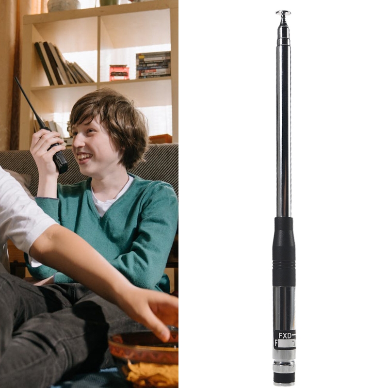 Metal 27M Multifunctional Shortwave Whip Antenna BNC Head for Radio Antenna