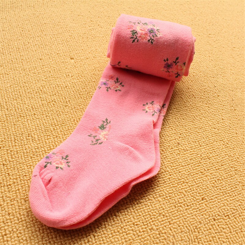 Flower Print Tights for Girls Children Pantyhose Kids Cotton Dance Stockings for Girls Flora Clothing 3-9 Years Spring