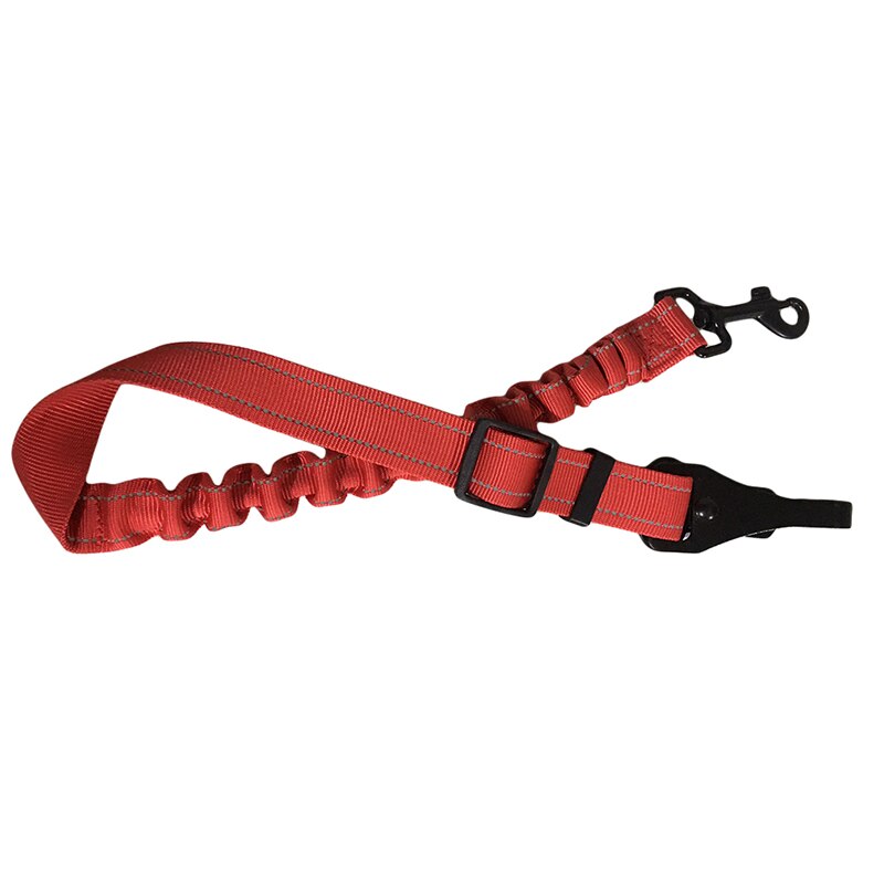 Autogordel voor huisdieren, intrekbare en verstelbare reflecterende elastische trekkoord voor honden, autogordel voor huisdieren, huisdierbenodigdheden: Rode riemhaak
