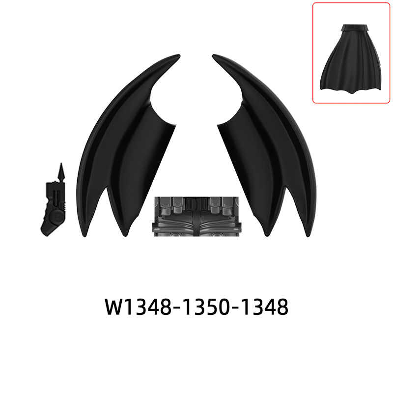 Die W1348-W1350 Umhang Actionfiguren Waffen Hosen Haarteile Modellblöcke MOC Bricks Set Spielzeug: Holz