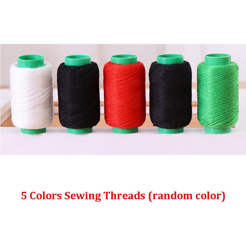 1Set Mini portátil de costura Manual y máquina de coser threadSimple operación herramientas de costura tela mano costura herramienta ZXH: 5colors thread  L