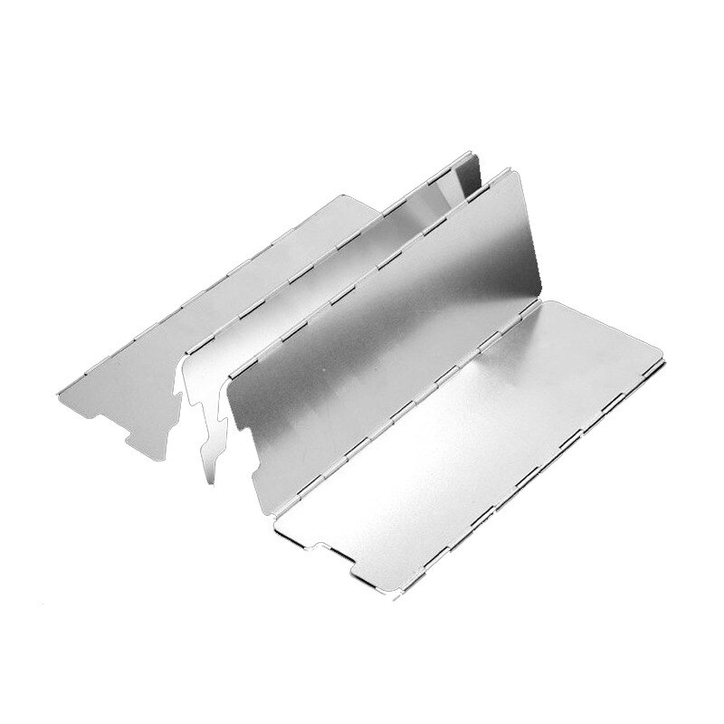8/10/12/14/16 Plate Foldable Stove Windshield Outdoor Cooking Gas Stove Wind Shield Picnic Cookware Windbreak Camping Equipment