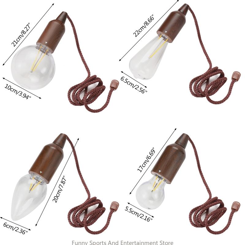 C4DE wasserdichte draussen -Zeltlicht Innenhof Ziehen Sie Kordlampe dekoratives hängendes Licht