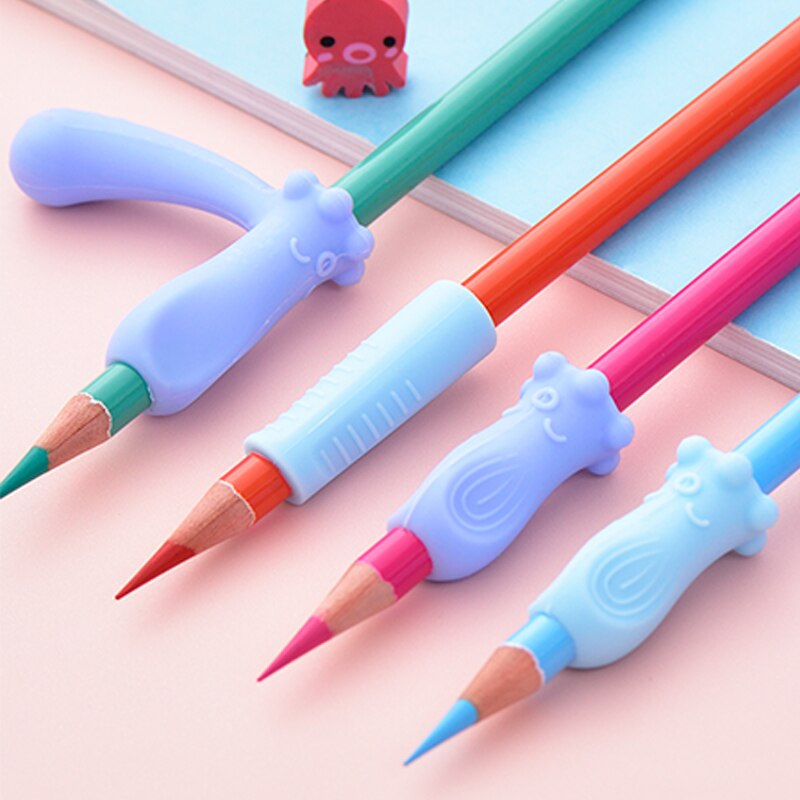 Deli barneskole elev penneholder barn blyant student gel penneholder nybegynner myk plast blyant korrigering skrivesaker