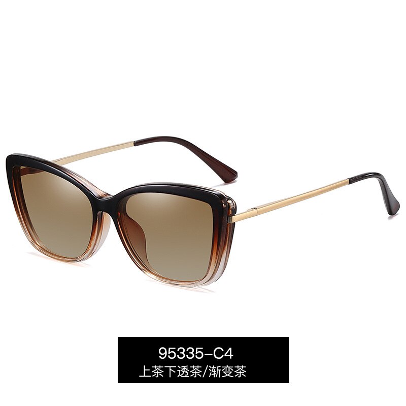Reven mate-gafas de sol polarizadas para hombre y mujer, lentes con Clip magnético de aleación, graduadas ópticas, monturas, 95335: C4