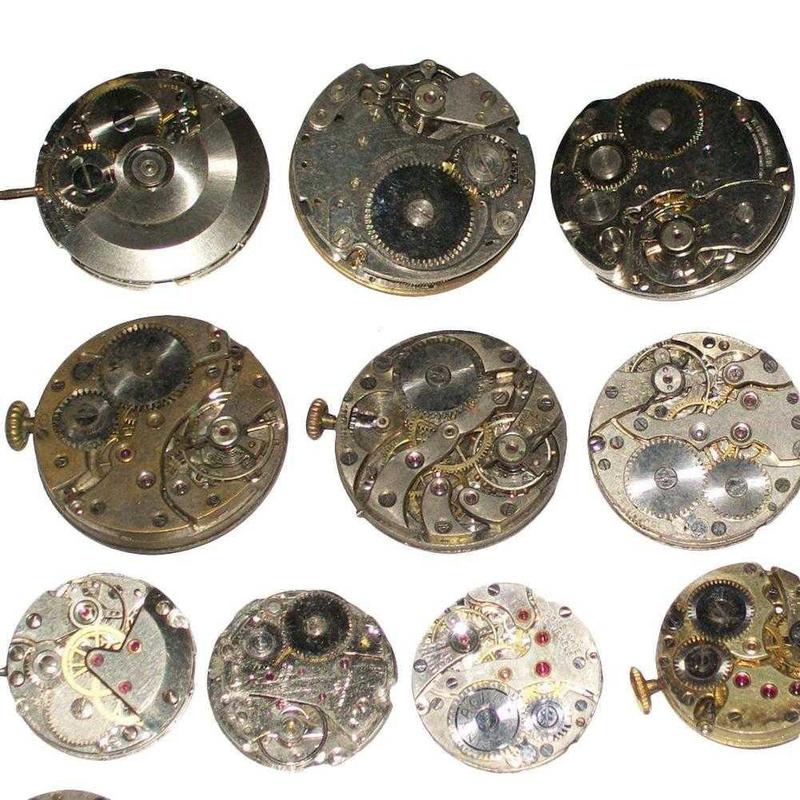 Montre mécanique, ensemble , montre à assembler soi-même accessoires pour exercices, accessoire pour exercices, partie horloge, à la
