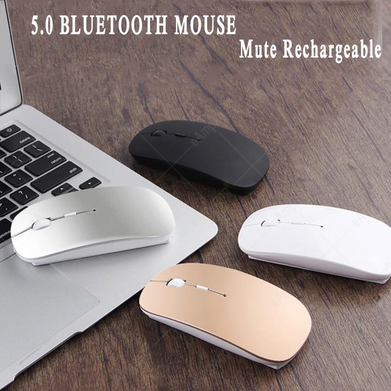 Compatible con ratón Bluetooth para Apple Macbook air, Xiaomi, Macbook Pro, Huawei, Matebook, portátil, portátil, ratón recargable