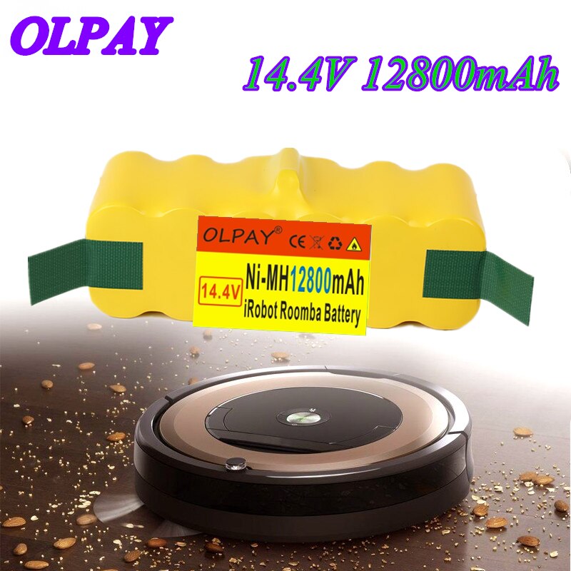 Høj kapacitet 12800 mah 14.4v batteri til irobot roomba støvsuger 500 530 540 550 620 600 650 700 780 790 870