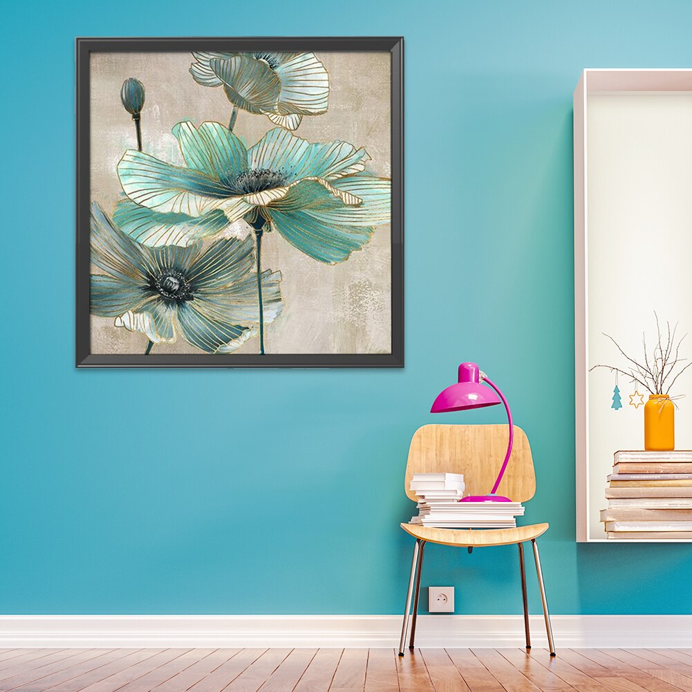 Ginkgo Blad Kruissteek Stilleven Serie Kit Ecologische Katoenen Draad 11CT Gedrukt Borduurwerk Diy Decoratie 60x60cm
