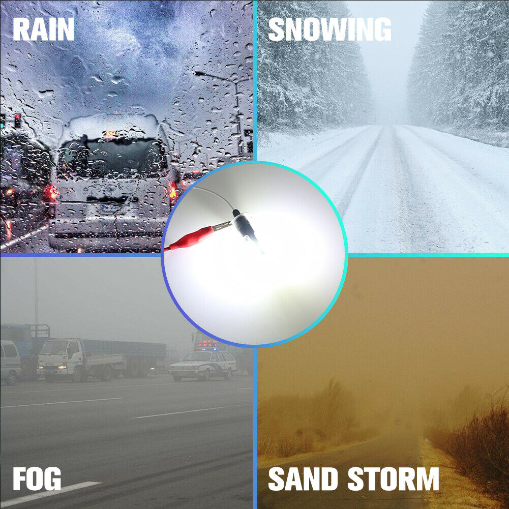 Original  dc12v 2 st 6000k ~ 6500k h3 led lampa vit bil dimljus hög ljus drl körlampa biltillbehör