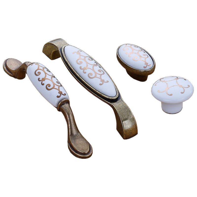 10PCS colorful Ceramic flower Cabinet Knobs Door Pull Handles Cupboard Drawer Wardrobe Furniture Handle Knobs