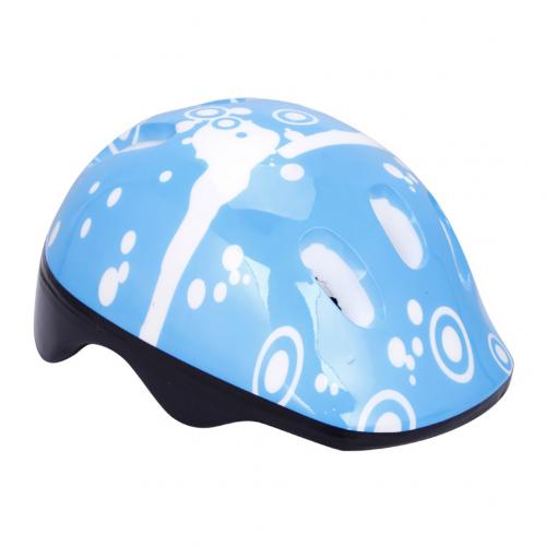 Outdoor Fiets Helm Knieschijf Elleboog Pols Guard Ondersteuning Skateboard Rijden Set: Blauw