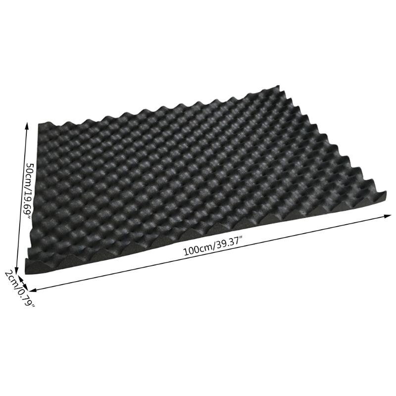 100 x 50cm bil ljuddämpningsmatta ljudisolering akustisk dämpande skummatta