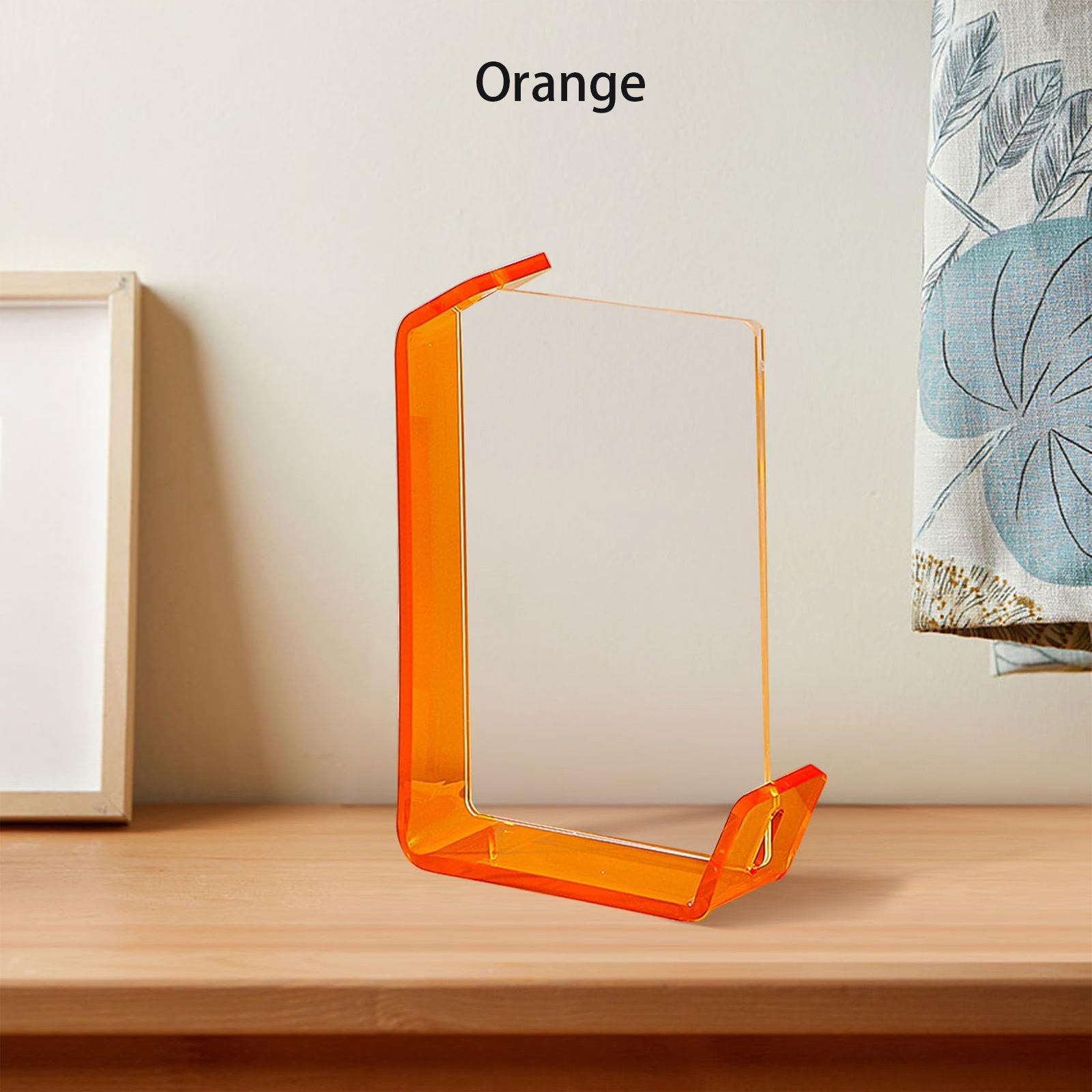 Transparent Acrylic Picture Frame 6-inch Floating Photo DIY photo frame party Ornament home decor christmas decorations: Yellow