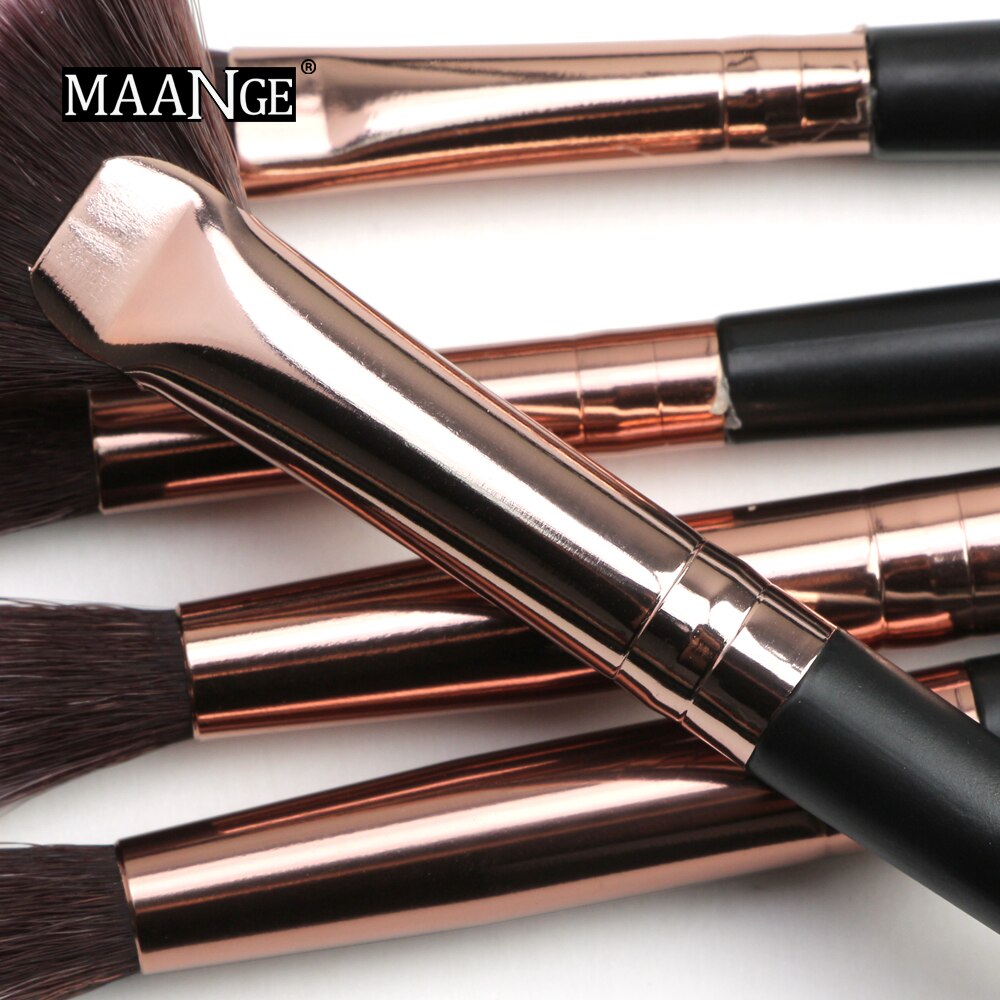 Maange pro 3/5/6 makeup børster sæt øjenskygge blending eyeliner øjenvipper øjenbryn børster til makeup bærbart øjenbørste sæt