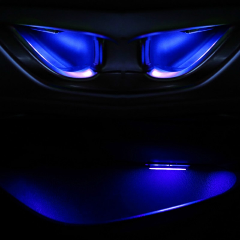 4 stücke Auto Umgebungs LED Licht Auto Innen Tür Schüssel griff Armlehne Licht Auto Tür Innen Dekorative Atmosphäbetreffend Lampe Universal-