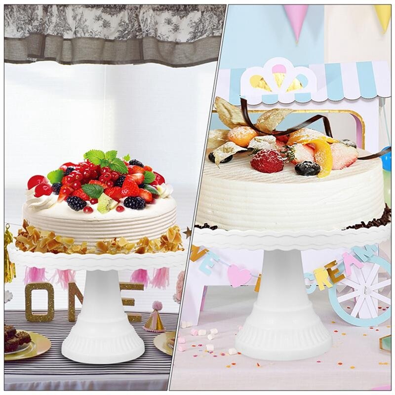 Plastic Cake Stand Display Rack Wedding Decoration Birthday Cake Tray Dessert Cake Tools Birthday Party Dessert Tray: Pink