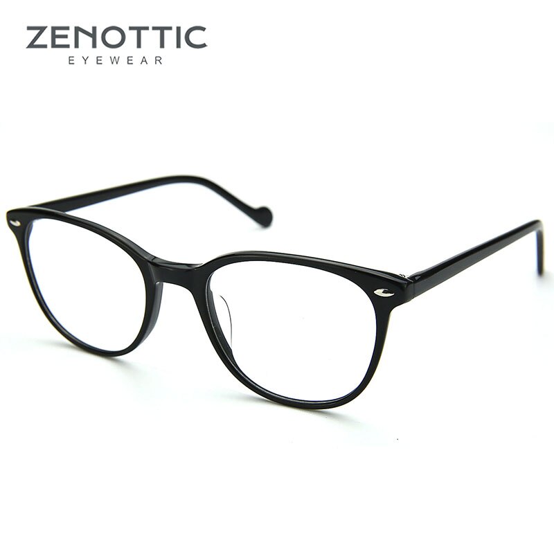 Zenottic Paars Retro Bril Frame Vrouwen Optische Clear Brillen Frame Bijziendheid Verziendheid Vintage Bril Frame: 001