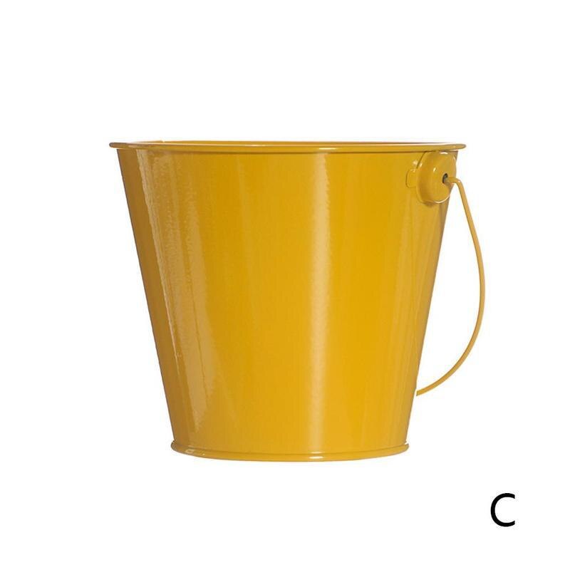 1pc mini plåthink färgglad plåt växt krukjärn bröllop liten tunna färg hantverk prydnadsföremål godistillbehör  o3 h 4: C