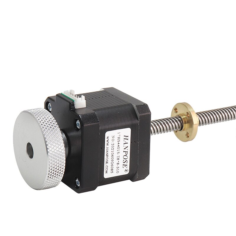 Nema17 Handwheel screw motor 40mm 1.7A 42 motor 17HS4401S-T8*4 310mm Screw Rod Linear Z-Motor with Trapezoidal Lead Srew for 3D