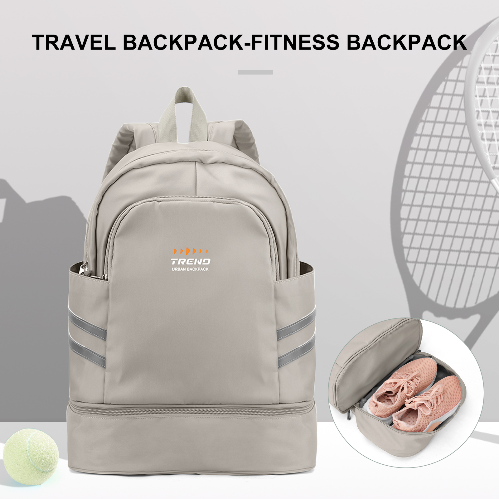 Zaino In Tela Per Ragazze E Studentesse - Capiente, Leggero E Portatile Per Laptop 15.6 Pollici - Casual Donna