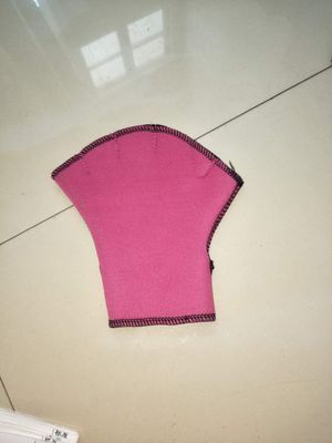 1 Pair Sphere Webbed Swim Gloves Surfing Swimming Sports Paddle Training Fingerless Gloves: Pink / L