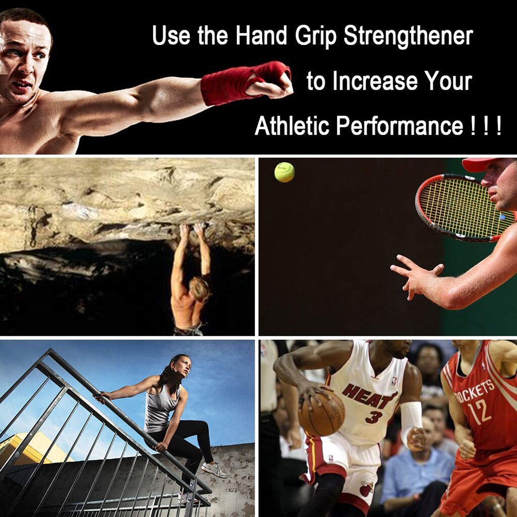 100-300LBS Aluminum Rod Grip Metal Grip Hand Strength Exercise Solid Aluminum Handl Grip Exerciser Strength Muscle Recovery