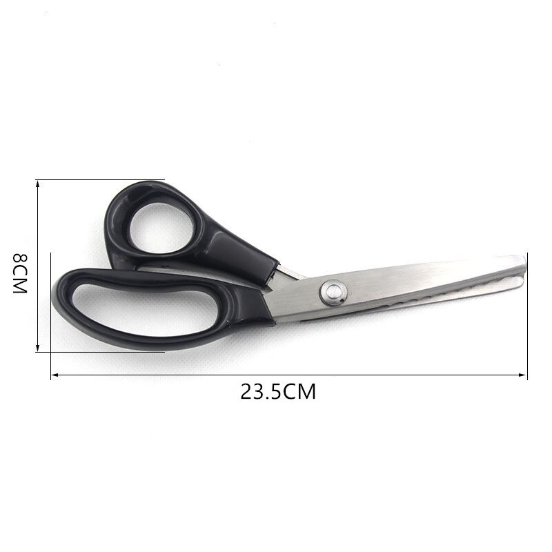 Rvs Kartelschaar Steel Professionele Ambachten Dressmaking Zig Zag Cut Schaar Naaien Schaar Stof