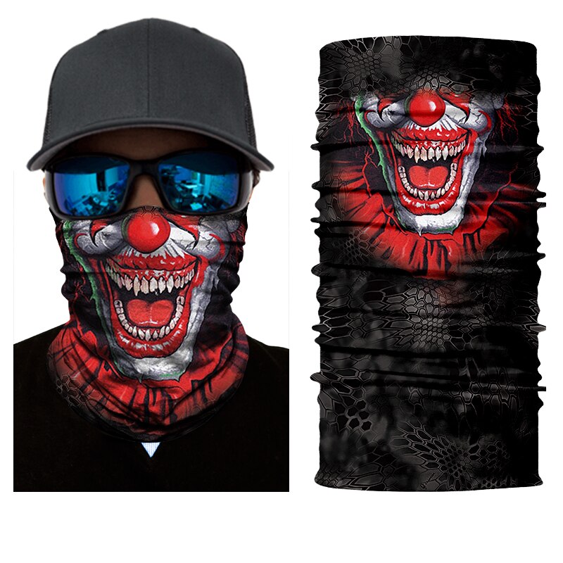 BJMOTO Magie Kopf Gesicht Maske Nahtlos Winddicht Anti-Uv Multi Verschleiß Rohr Bandana Durag Radfahrer Motorrad Schal