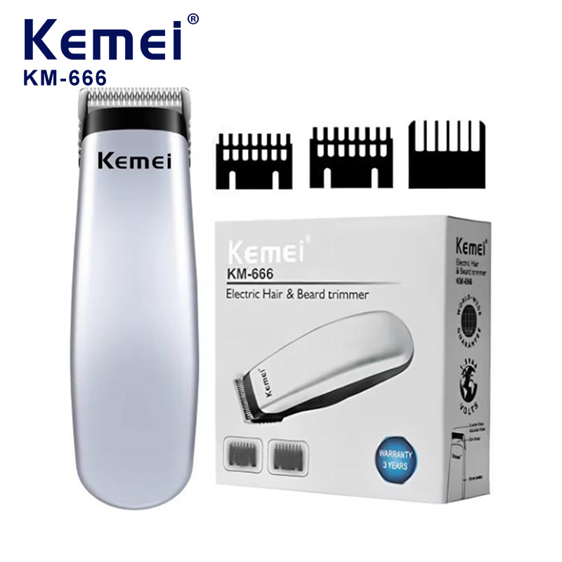 Kemei KM-666 Mini Hair Cutting Machine Hair/Beard Trimmer Man Portable Travel Finish Cutting Machine Children's Hair Clippers: Default Title