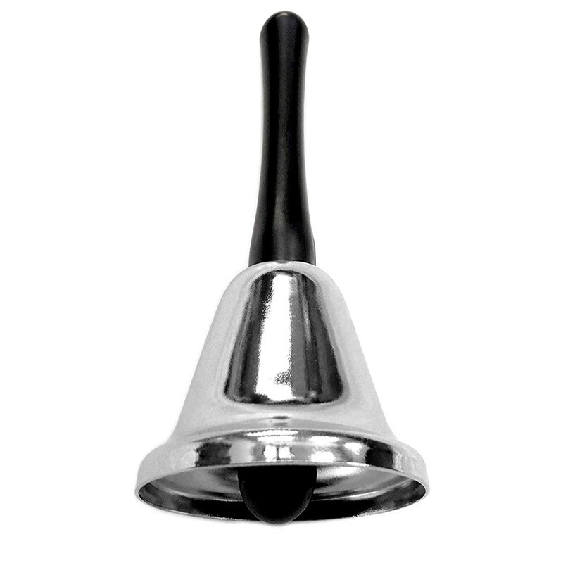 Hand Bell 3 Pack Steel Handbell Call Bell School Desk Ringbell for Wedding Events Decoration Food Line Alarm Jingles