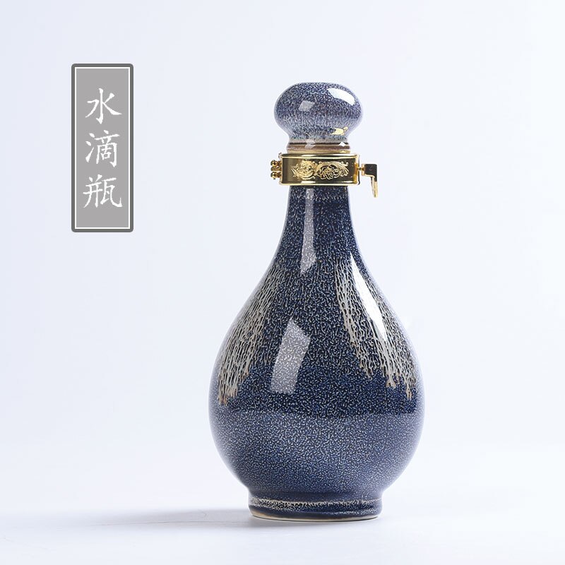 Classic Glass Hip Flask Set Handmade Chinese Gourd Wine Bottle Household Kiln Change Petaca Pulsera Daily Necessities EF50HF: style 4