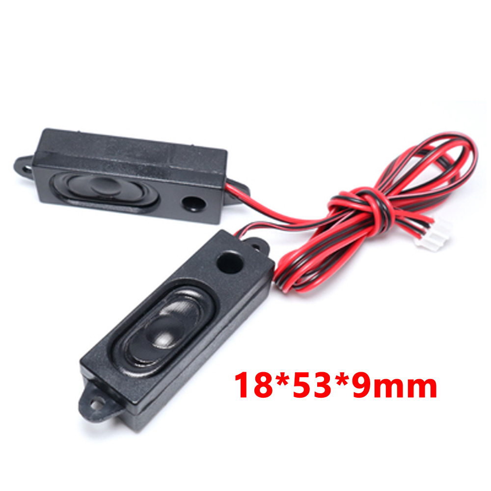1 stk. 16*35*6mm/18*53*9mm/23*64*18mm lcd-skjerm/tv-høyttalerkontakt horn 2w 8r 1853 1635 2364 høyttalertykkelse 18mm: Rød