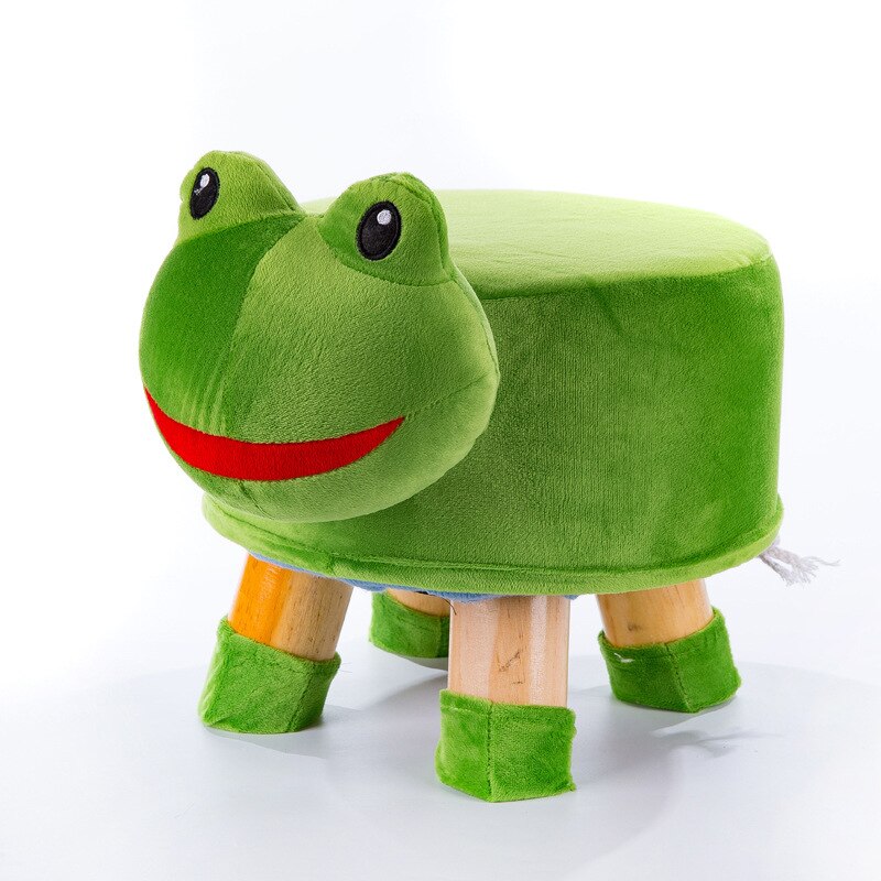 Cartoon Dier Kruk Massief Houten Kinderen Salontafel Kruk Thuis Kleine Sofa Kruk Afneembaar En Wasbaar WF6051005: 03