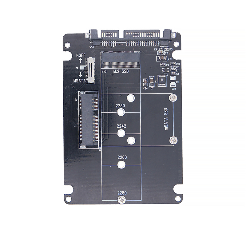 mSATA M2 USB-Adaptergehäbenutzen SSD Externo USB 3.0 M.2 auf USB mSATA SSD M2 SSD zu USB3.0 Konverter Steigleitung 2,5-Zoll-Gehäbenutzen USB 3-Adapter: Schwarz
