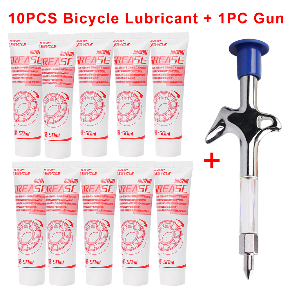 1-10 Stück Lebycle Bike Fahrrad Fett Schmier mittel MTB Fahrrad Öl für Nabe Tretlager Headset Gabel Schwungrad Kugellager Fahrrad Fett: Licht Grau