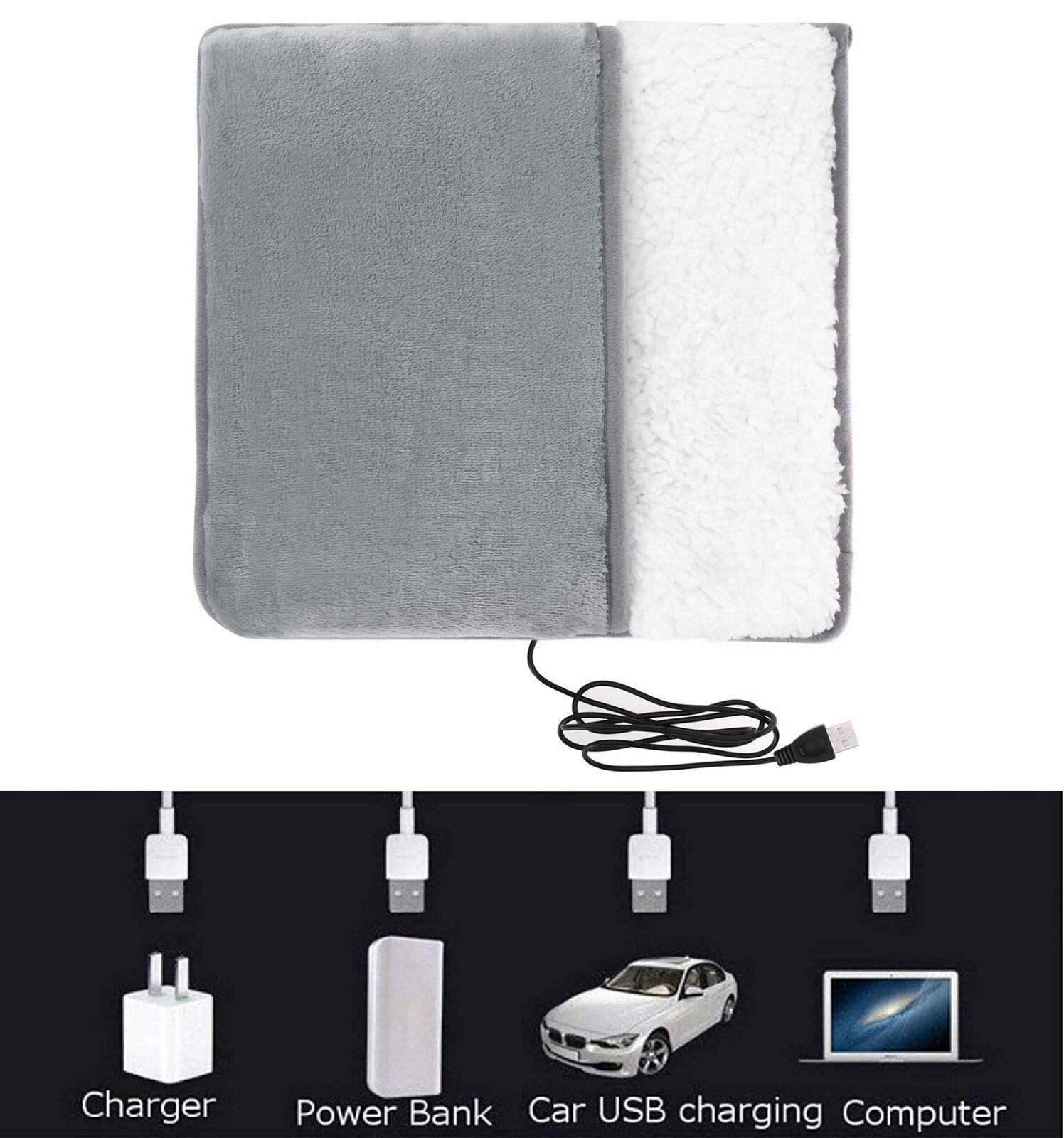 Warm Slippers Usb Elektrische Verwarming Pad Voeten Warme Pantoffels Winter Hand/Voet Warmer Wasbare Huishoudelijke Voet Warmer Snelle Levering