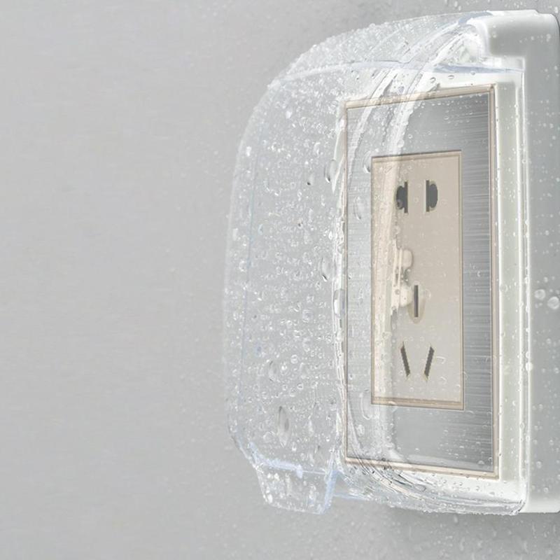 Stopcontact waterdichte doos 86 typeplaatje paneelschakelaar pc benodigdheden afdekking beschermmateriaal vlamvertragend badkamer  o8 r 8