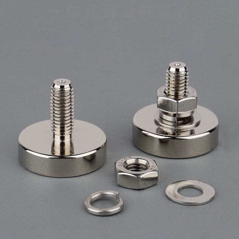 M6/M8 external thread magnet NdFeB rare earth strong magnetic chuck Tooling fixture to hold fixed magnetic seat Aimant Imán