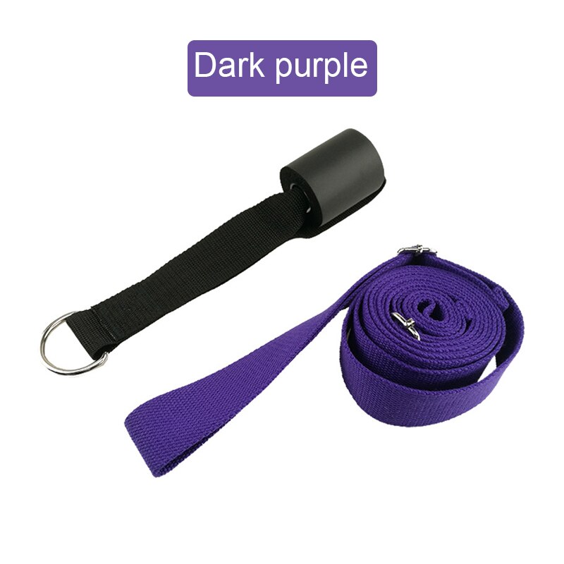 Door Yoga Flexibility Leg Stretch Belt Flexibility Stretching Leg Stretcher Strap for Dance Gymnastics Trainer 300*3.8*0.2CM: Purple