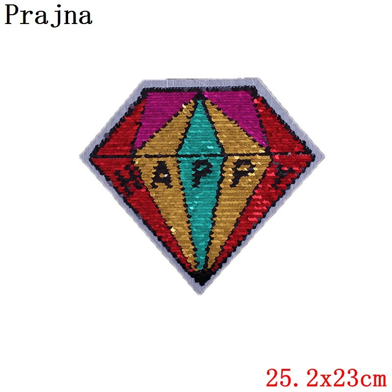 Prajña Naaien Eenhoorn Patch Pailletten Cartoon Naaien Geborduurde Patches Voor Kleding Jas Versmachten Stickers Stof Badge Applique