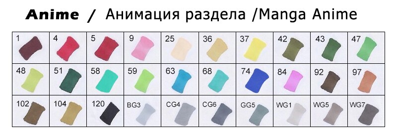 Touchfive Markers 12/24/30/40/60 80/168 Colors For Draw/Sketching/Alcohol/Dual Tip/Marker Sketchbook Artist Supples: 30 Colors Anime