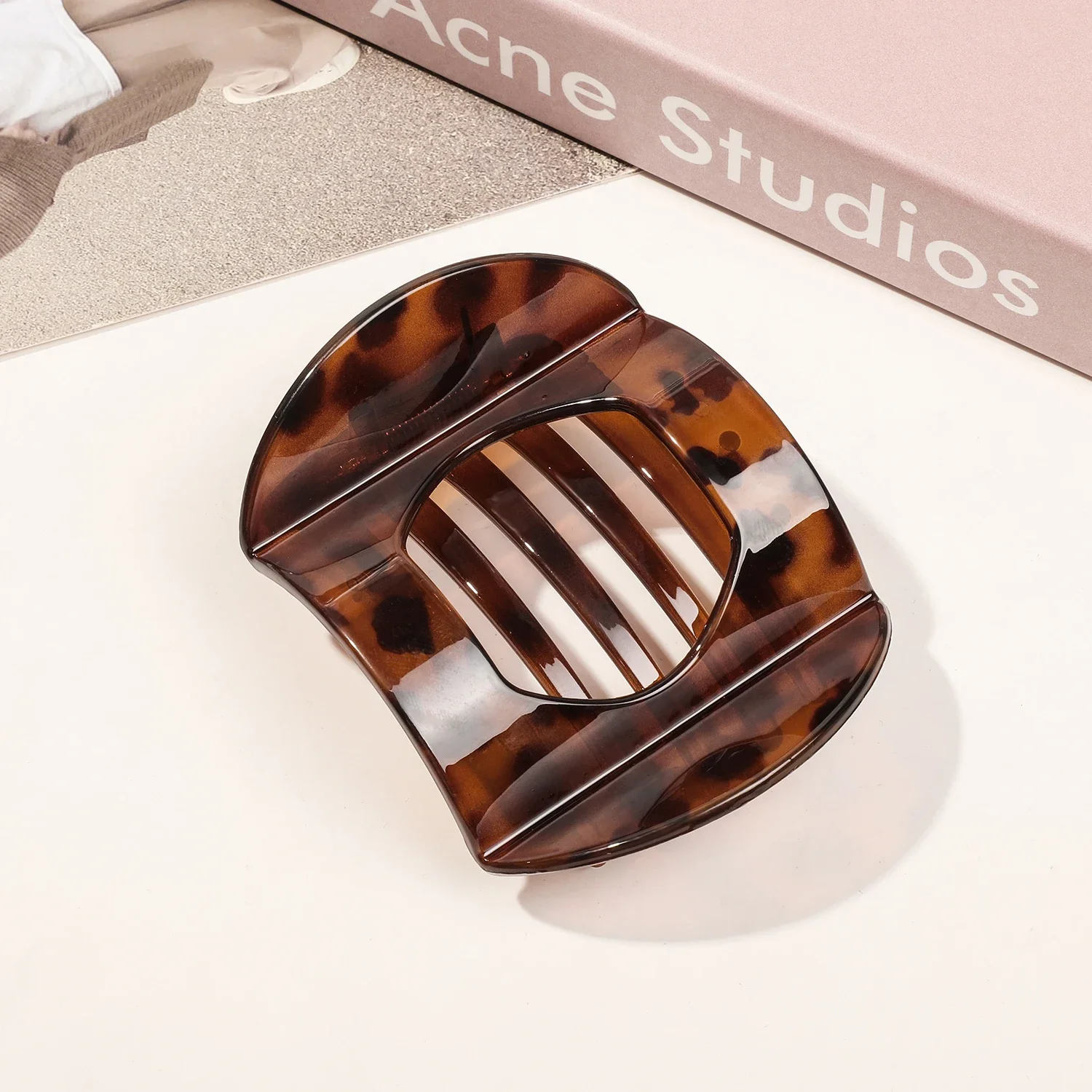 Pinzas para el pelo antideslizantes para mujer, horquillas de garra de pato en forma de arco Vintage, accesorios para el cabello de PC, grandes y pequeños, nuevos: Negro