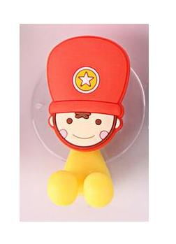 Tandenborstelhouder Zuig Cartoon Dier Tandpasta Opbergrek Tandenborstel Dispenser Badkamer Organizer Accessoires: Red soldier