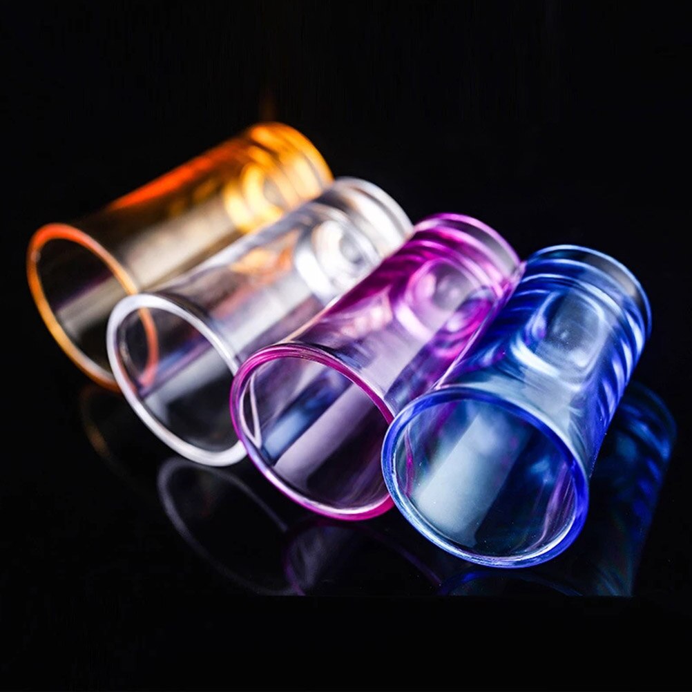 6PCS 1.2-Ounce Shot Glass Cup Acrylic Party KTV Wedding Game Cup Whiskey Stemless Wine Vodka Bar Club Beer Wine Glass
