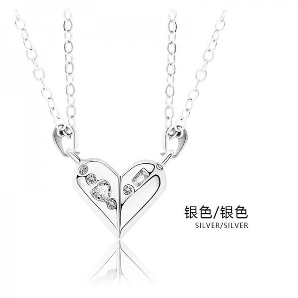 Charm Paar Ketting Voor Lover Pinky Swear Promise Hanger Collier Trouwdag Sieraden: NC21Y0614-1