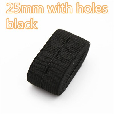 DIY Nähzubehör 15mm 20mm 25mm 30mm Knopfloch Gummiband Weiß Schwarz Knopfloch Hosen Taille verstellbar 1/5 Meter: Kupfer / 15mm